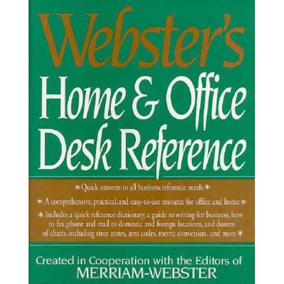 Pre-Owned Webster's New Home and Office Desk Reference