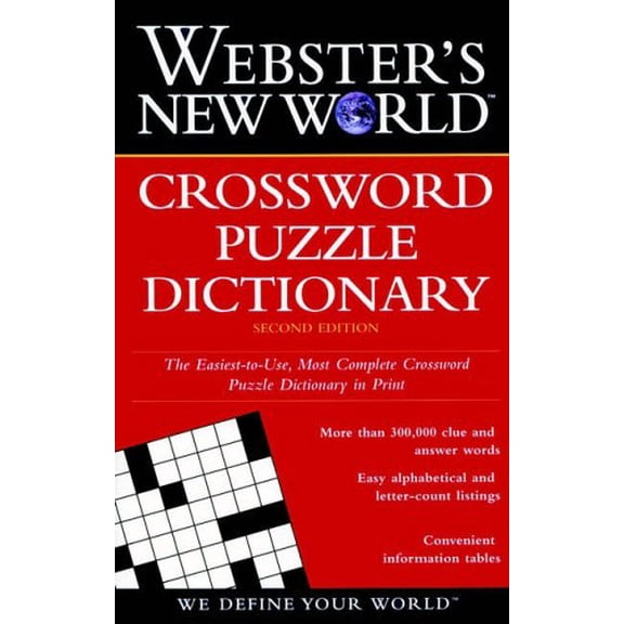 Pre-Owned Webster's New World Crossword Puzzle Dictionary (Paperback) 0028612124 9780028612126