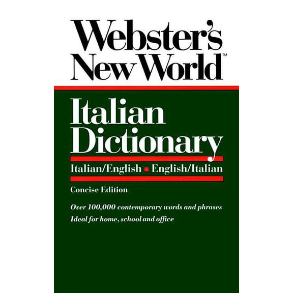 Pre-Owned Webster's New World Italian Dictionary, Concise Edition (Paperback)