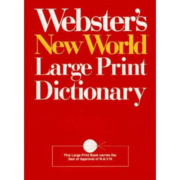 Pre-Owned Webster's New World Large Print Dictionary, by Webster's (Hardcover), English
