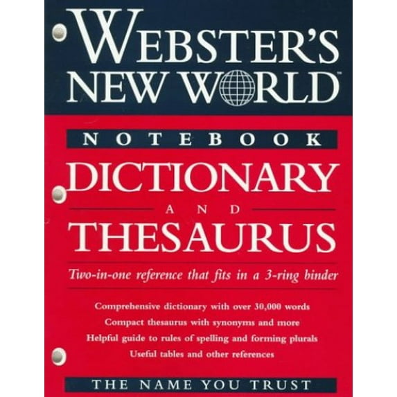 Pre-Owned Webster's New World Notebook Dictionary and Thesaurus