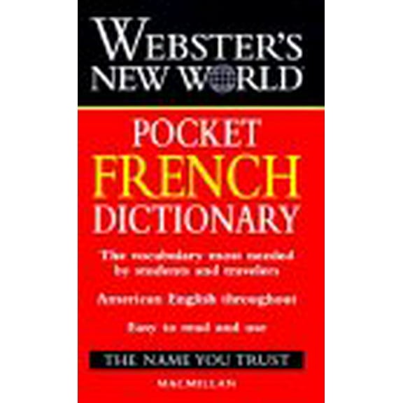 Pre-Owned Dic Webster's New World Pocket French Dictionary (Paperback) 0028623843 9780028623849