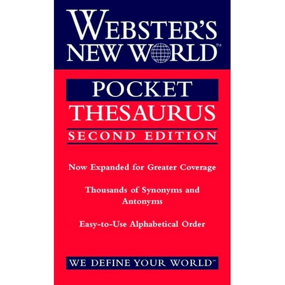 Pre-Owned Webster's New World Pocket Thesaurus, Second Edition (Paperback) by Charlton Laird
