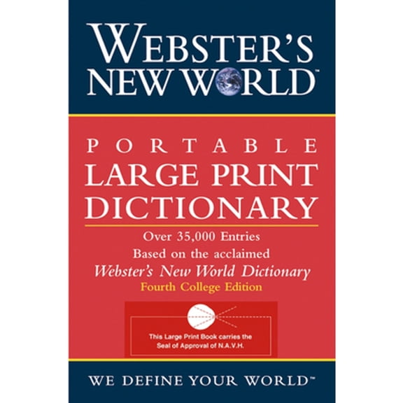 Pre-Owned Webster's New World Webster's New World Portable Large Print Dictionary, Second Edition, (Paperback)