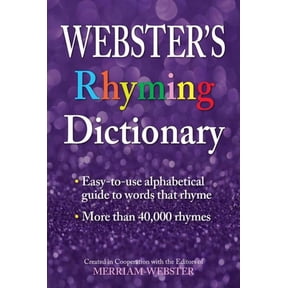 Webster's Rhyming Dictionary, (Paperback)