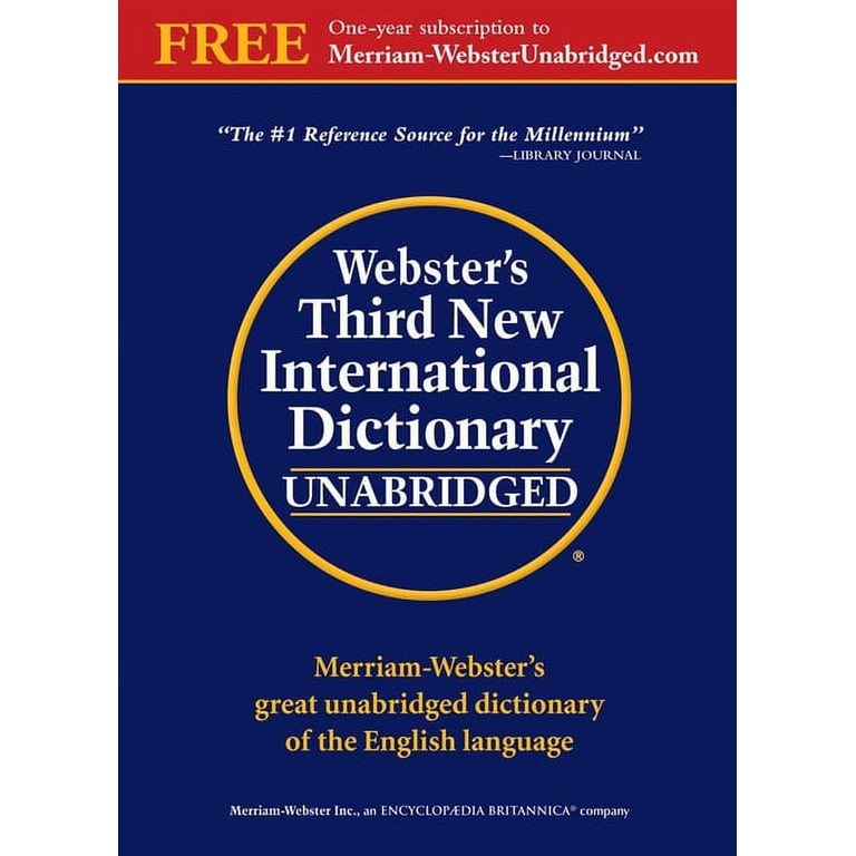 Webster's International　Dictionary Webster's Third New International Dictionary [With Access Code