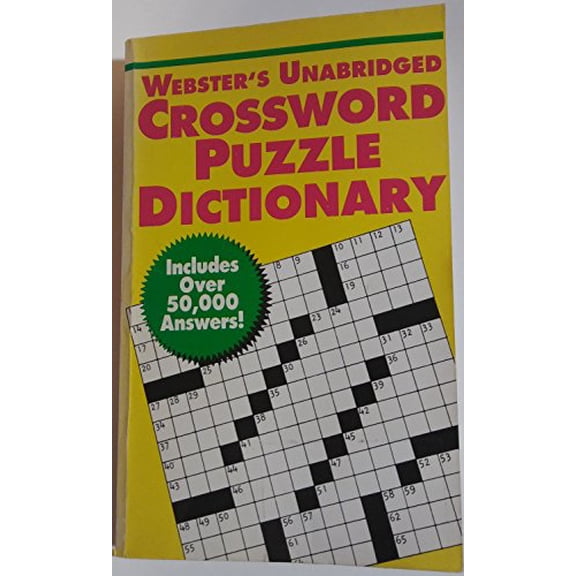 Pre-Owned Webster's Unabridged Crossword Puzzle Dictionary Paperback