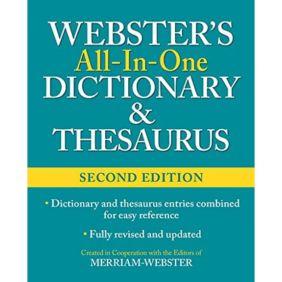 Pre-Owned Webster's All-In-One Dictionary & Thesaurus, Second Edition (Hardcover) 1596951478 9781596951471