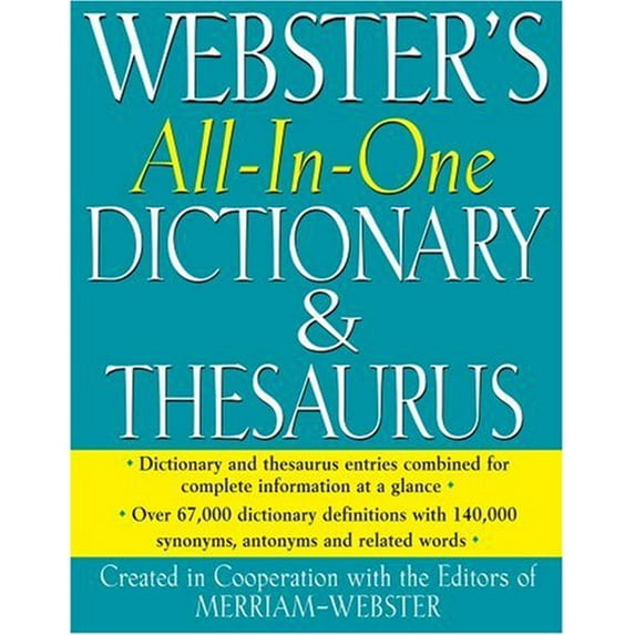 Pre-Owned Webster's All-in-One Dictionary & Thesaurus (Hardcover) 1596950463 9781596950467