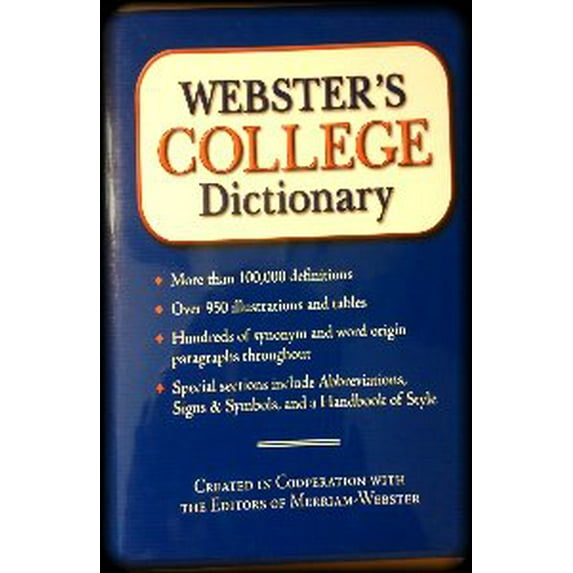 Pre-Owned Websters College Dictionary Hardcover Merriam-Webster