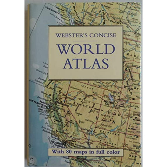 Pre-Owned Websters Concise World Atlas Hardcover Istituto Geografico De Agostini