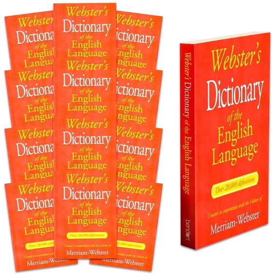 Websters Dictionary 2026 Set for Students - Complete Reference Book Bundle of 12 Mini Dictionaries for Libraries, More | Classroom Dictionary Set