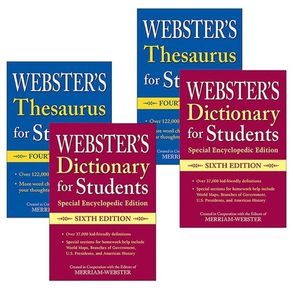 Websters Dictionary - Set of 2