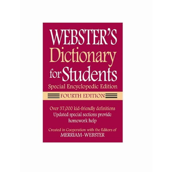 Pre-Owned Webster's Dictionary for Students, Special Encyclopedic Edition (Paperback) 1596951257 9781596951259