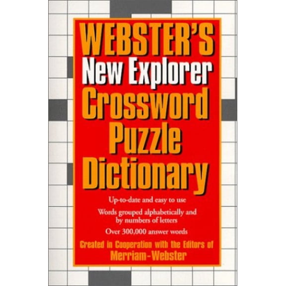 Pre-Owned Webster's New Explorer Crossword Puzzle Dictionary