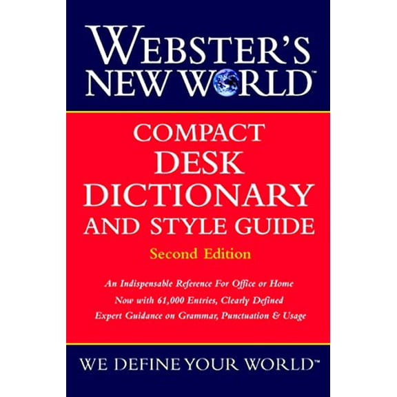 Pre-Owned Webster's New World Compact Desk Dictionary and Style Guide, Second Edition (Hardcover) 0764563378 9780764563379