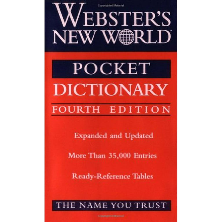 【中古】 Webster’s New World Pocket Dictionary/WEBSTERS NEW WORLD/Webster Webster's New World Portable Large Print Dictionary, Second
