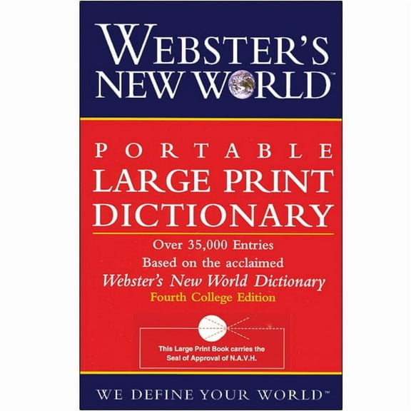 Websters New World Portable Large Print Dictionary