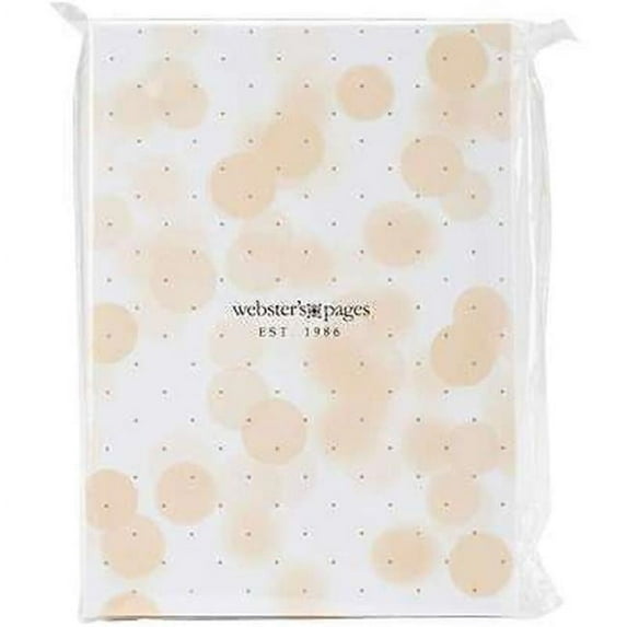 Websters Pages WPCP001-W Color Crush A2 Faux Leather Personal Planner 6-Ring Binder - White