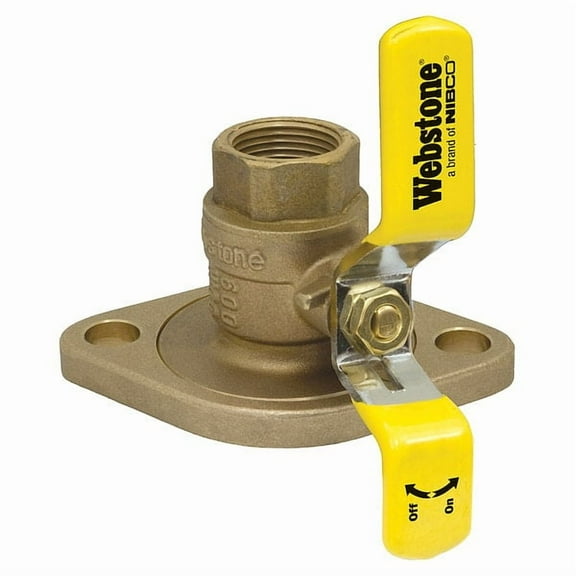 Webstone 1-1/2" Flanged 3-Way Brass Rotating Ball Valve 41406HV