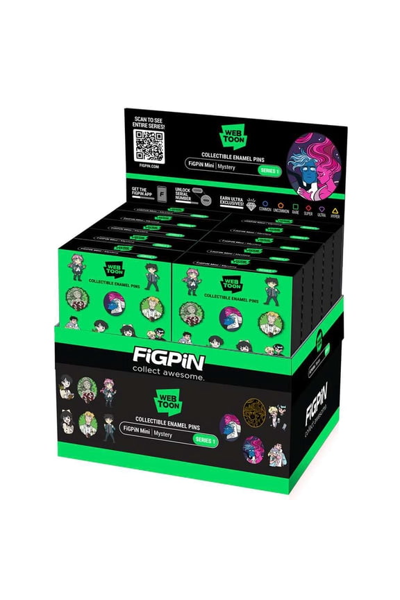 Webtoon Series 1 Enamel Pins Mystery Box (10 Packs)