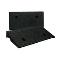 thumbnail image 1 of Wecarlle 2 Pack Rubber Curb Ramps for Driveway 3.1 Inch Rise Threshold Ramp for Low Cars Lawn Mower Shed 7000lbs Load Capacity, 1 of 6