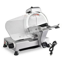 Wechef 10" Commercial Meat Slicer 240W 530RPM Electric Cheese Deli Food Slicer Stainless Steel Blade Veggies Cutter