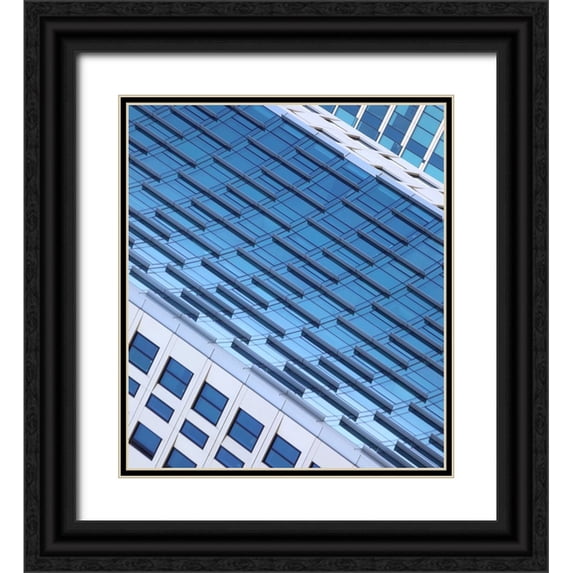 Wechsler, Robin 12x13 Black Ornate Wood Framed with Double Matting Museum Art Print Titled - Blue Sky At Morning