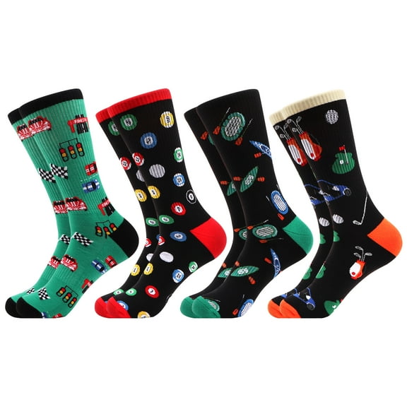 WeciBor Cushioned Athletic Socks Cycling Running Casual Crew Socks for Men & Women