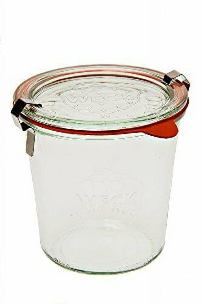 Weck Round Edge Glass Jars Set Of 6 - 500ml | Heat Resistant, Microwave & Oven Safe For Preserving, Storing, And Decor 4 thumbnail image