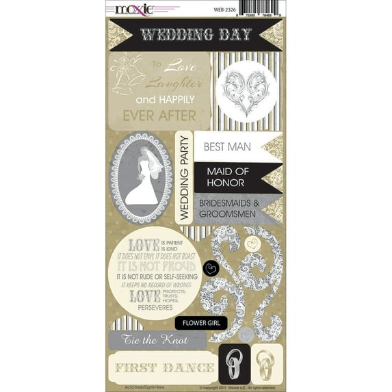 Wedded Bliss Cardstock Stickers