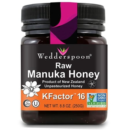 Wedderspoon 8.8 oz Raw Manuka 16 kfactor Honey, Pack of 6