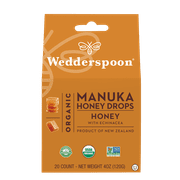 Wedderspoon Organic Manuka Honey Drops - Honey 20ct