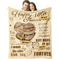 thumbnail image 1 of Wedding Anniversary Blanket 1 Year for Women Men - Happy 1st Anniversary 50"" X 60"" Soft Throw Blanket - Romantic Gift for Couple Wife Husband, 1 of 5
