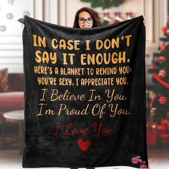Wedding Anniversary Blanket Gifts for Men Throw Gifts for Him Her I Love You Gifts Christmas Valentine'S Day Birthday Gifts for Wife Husband Boyfriend Girlfriend Couples Gifts