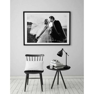 Wedding Anniversary Gift first dance song lyrics art d&eacute;cor Canvas Framed art