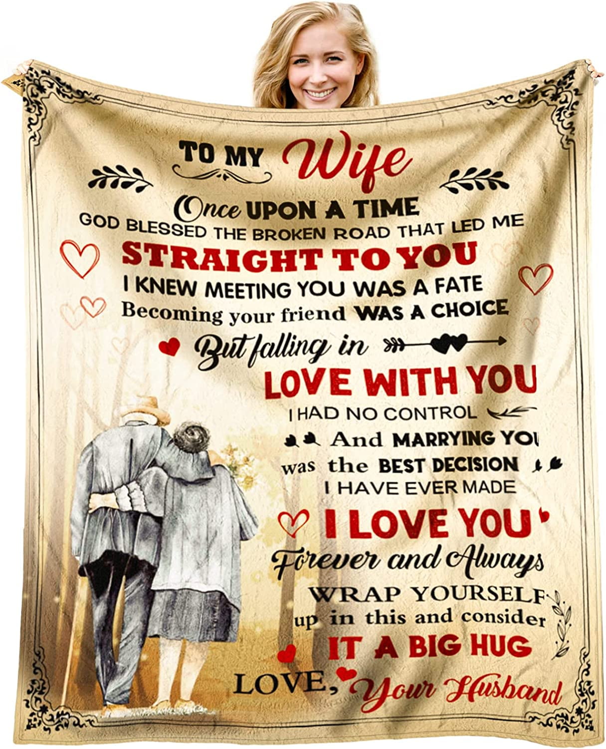 Wedding Anniversary Romantic Gift for Wife/Her/Women, Anniversary Wife