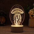 thumbnail image 1 of Wedding Anniversary Supplies USB Cable Home Decor Acrylic LED Night Lights 3D LED Light Rabbit Heart Love Luminous  Table Lamp 7, 1 of 8