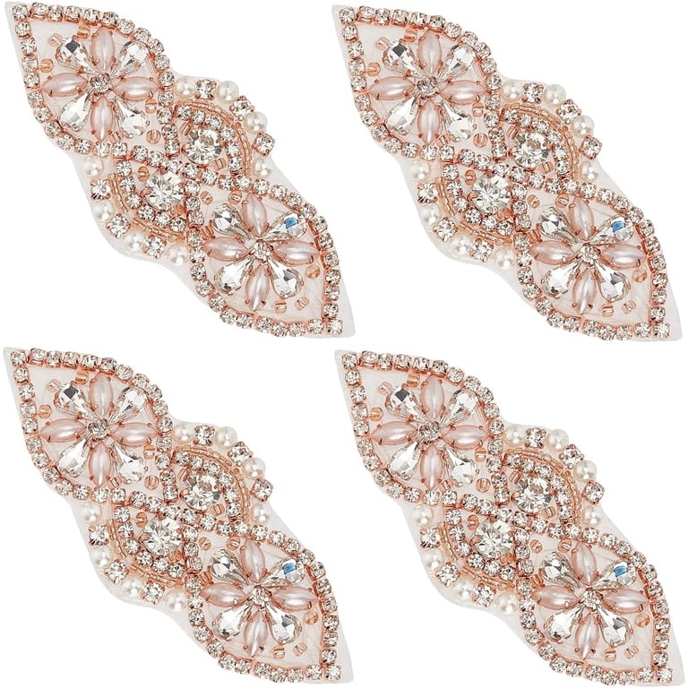 Wedding Applique Rhinestones 4pcs Crystal Rhinestones  display picture 3