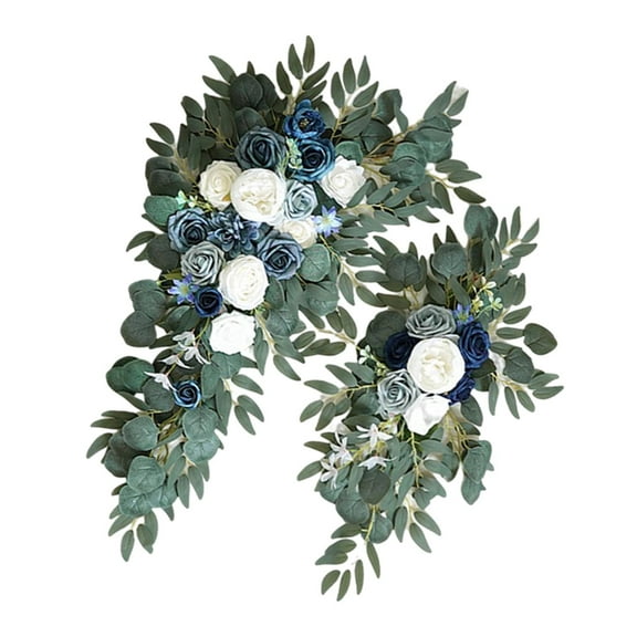 Wedding Arch , Artificial Decor, Arrangement Swag for Wall Holiday Party Room Decor Blue