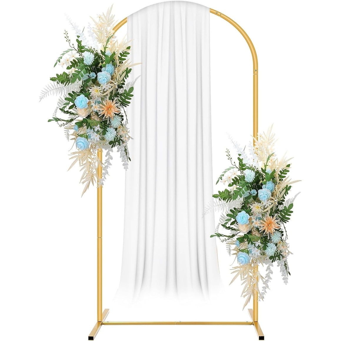 Small Gold Metal Wedding Arch Backdrop Stand
