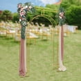 thumbnail image 1 of SENDERPICK 8.2ft Gold Wedding Arch Backdrop Stand, Square Arch Double Metal Balloon Arch, 1 of 19