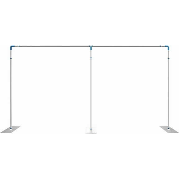 Wedding Arch Backdrop Stand, Heavy Duty Rectangular Wedding Stands, Wedding Arches for Ceremony,Square Backdrop Telescopic Pole Support for Wedding Party Celebration (9.8-19.7*4.9-9.8ft)