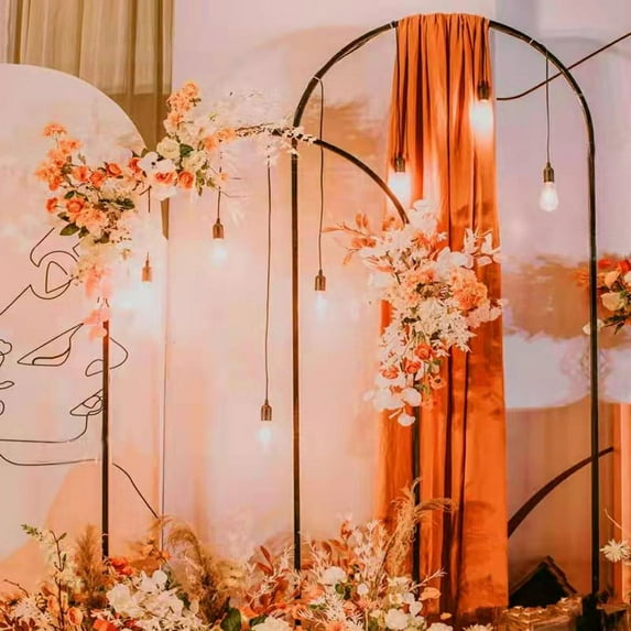 Wedding Arch Backdrop Stand Metal Balloon Arched Frame With Water Injection Base For Wedding Birthday Party Background Decoration