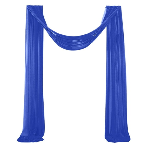 Wedding Arch Drape Chiffon Curtain Drapery Tulle Drapery Draping Decoration for Weddings Ceremony Reception Banquets,Royal Blue