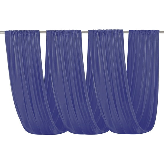 Wedding Arch Draping Chiffon Fabric Drapes Arbor Drapery Wedding Arch Decorations For Reception Sheer Backdrop Curtains For Party Swag