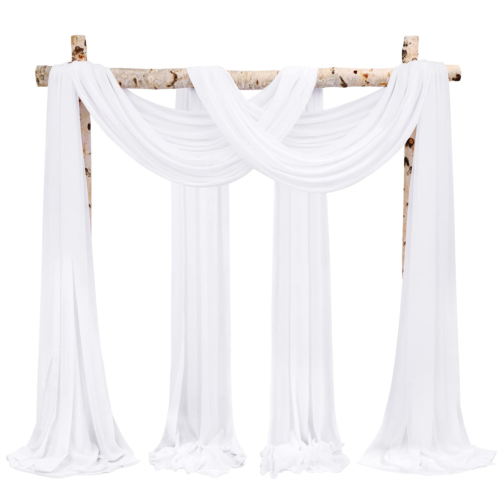 Wedding Drapes Arch Draping Fabric White Wedding Arch Drapes - Temu Italy