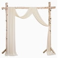 thumbnail image 1 of Wedding Arch Draping Fabric Sheer Chiffon Drapes Outdoor Backdrop Curtains for Wedding Ceremony Arch Ceiling Backdrop Decor, Chiffon Arch Drape,30 Inch x 20Ft, 1 of 2