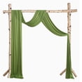 thumbnail image 1 of Wedding Arch Draping Fabric Sheer Chiffon Drapes Outdoor Backdrop Curtains for Wedding Ceremony Arch Ceiling Backdrop Decor, Chiffon Arch Drape,30 Inch x 20Ft, 1 of 2