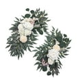 thumbnail image 1 of Wedding Arch Flowers Artificial Flower Swag Set Pack of 2, Flower Arrangement Home Decor Indoor Silk Flowers for Wedding Arch for Wall Party White, 1 of 10